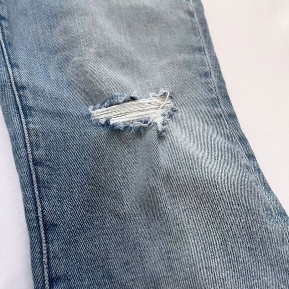 MADEWELL THE PERFECT VINTAGE JEANS DISTRESSED IN LIGHT WASH FRAY HEM - 26 - Picture 9 of 13